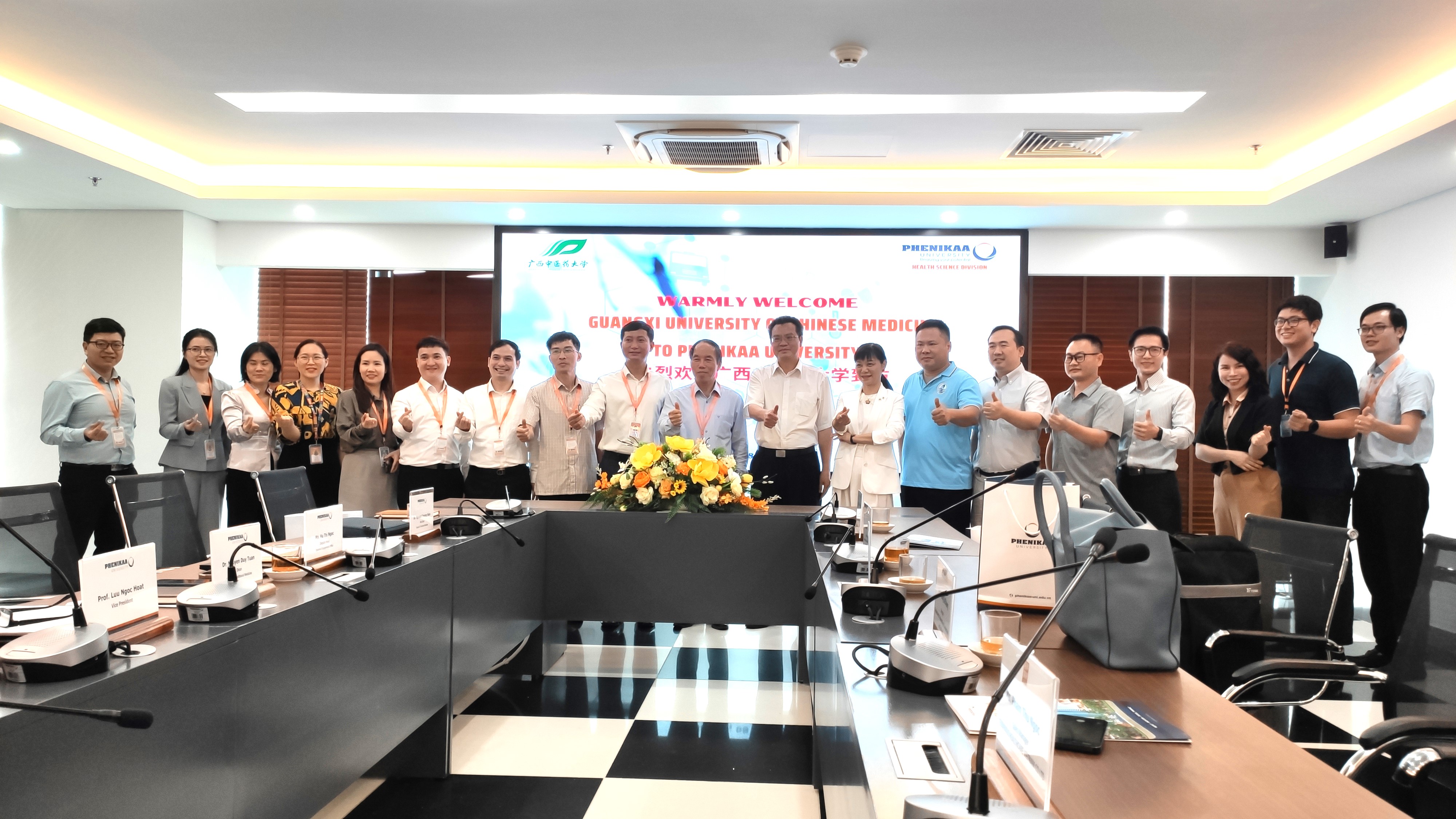 Khối ngành Khoa học sức khỏe – Trường Đại học Phenikaa thảo luận mở rộng hợp tác với Đại học Trung Y Dược Quảng Tây