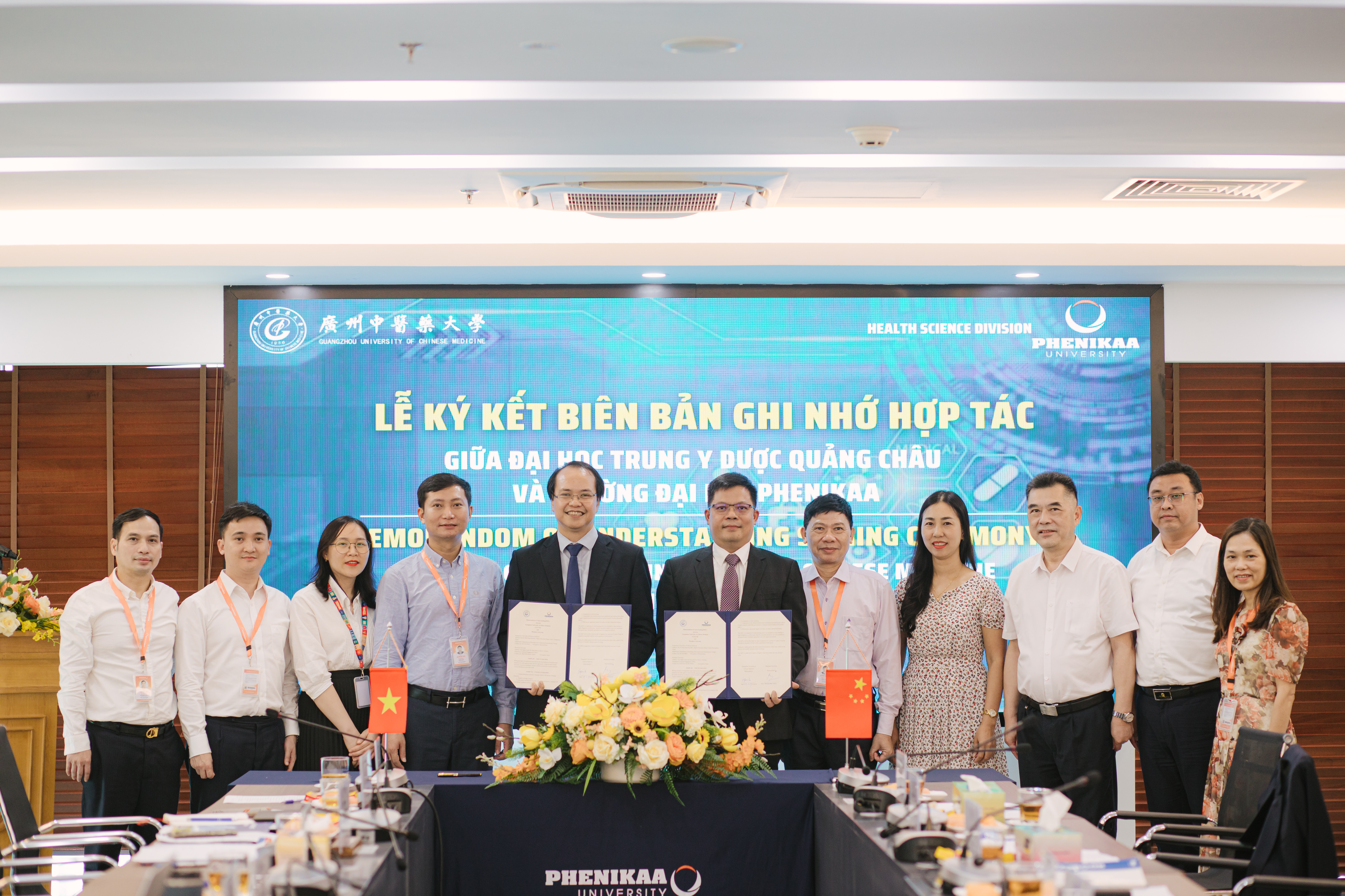 TRƯỜNG ĐẠI HỌC PHENIKAA KÝ KẾT HỢP TÁC VỚI TRƯỜNG ĐẠI HỌC TRUNG Y DƯỢC QUẢNG CHÂU
