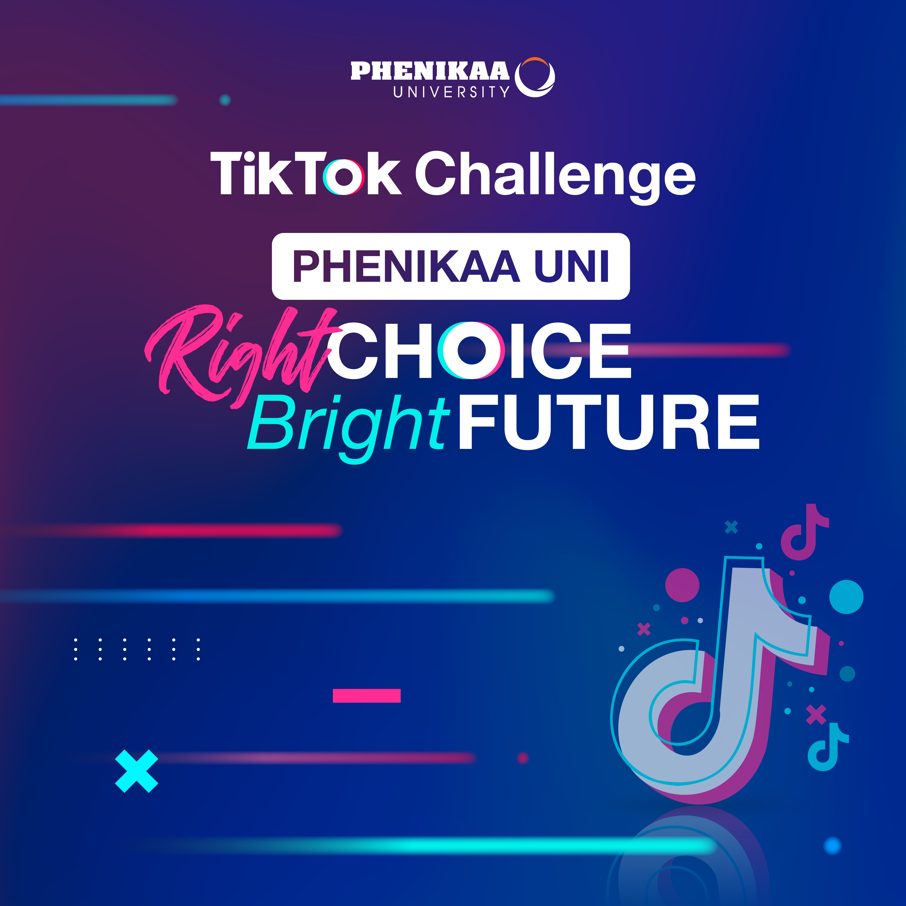 Sẵn sàng với đấu trường TIKTOK CHALLENGE Phenikaa Uni Right choice