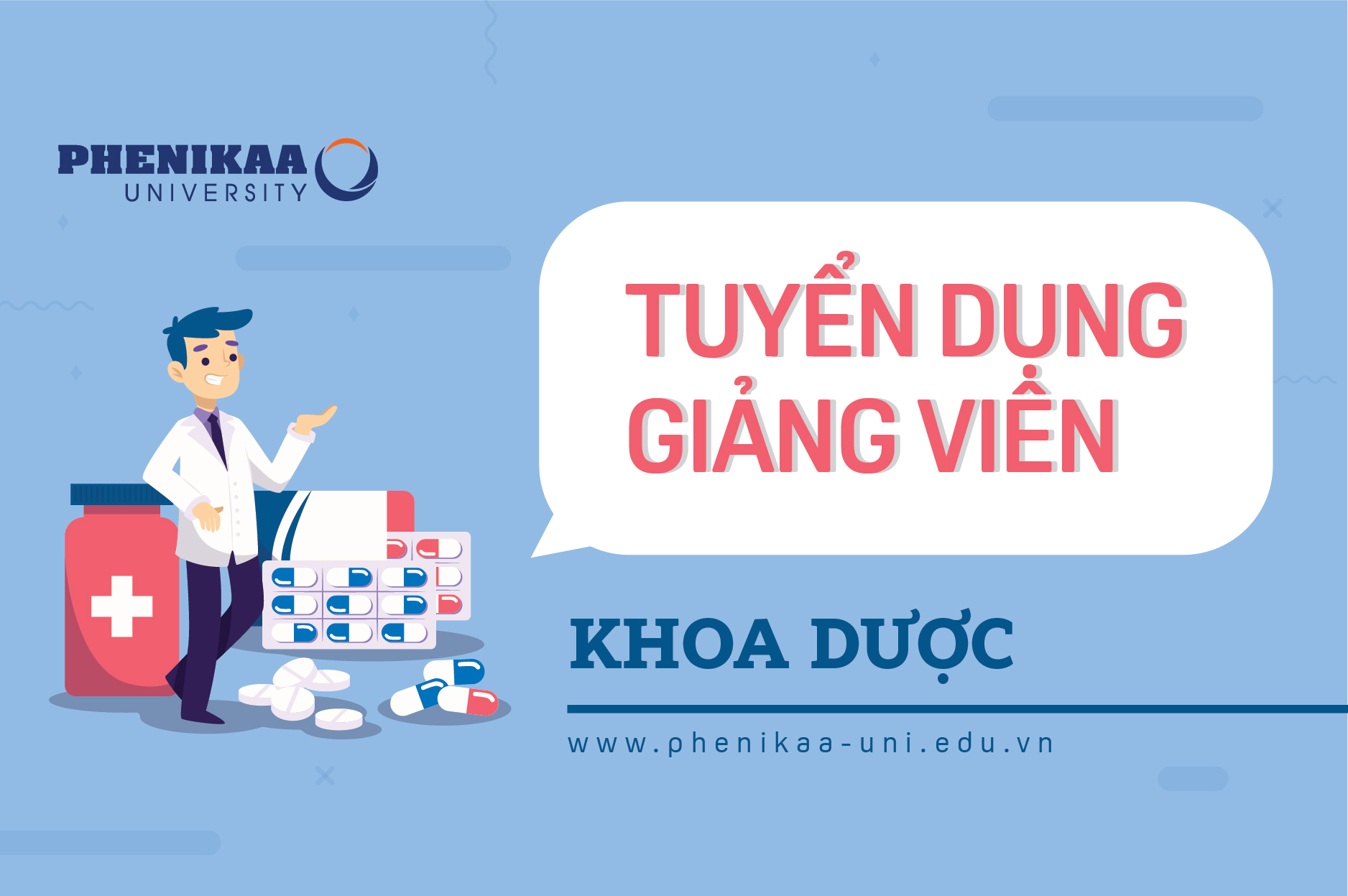 Tuyển dụng giảng viên Khoa Dược